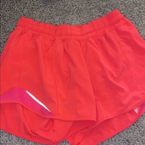 HOT PINK 4 INCH SIZE 6 SUPER CUTE LULULEMON SHORTS
